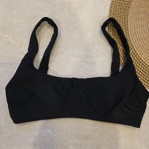 Aerie Scoop Black Sports Bra